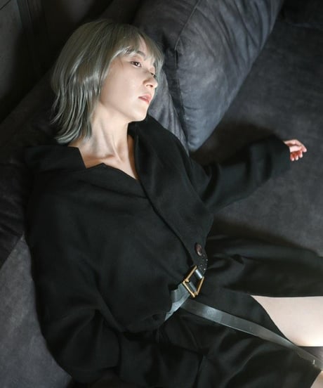Gauche "Kaya sarouel easy pants" Black gauze.