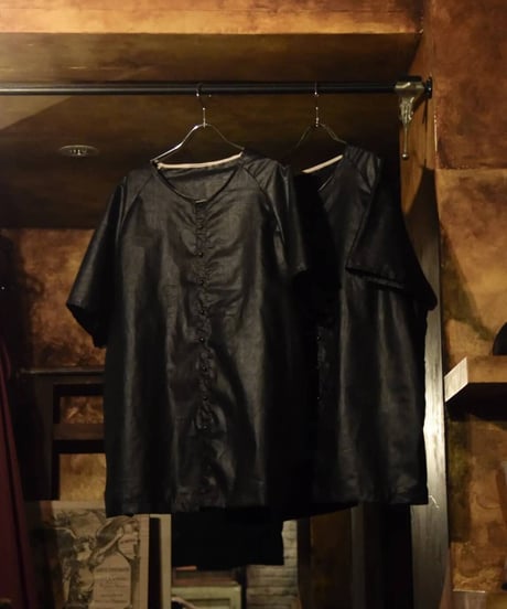 JFR "Chintz black linen shirt"