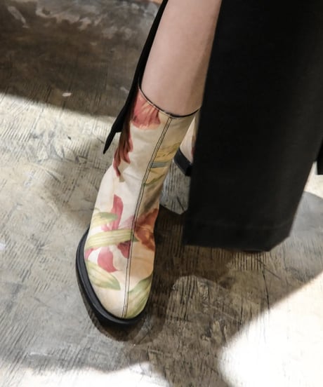 Hankes × Soiihm "Antique canvas boots"