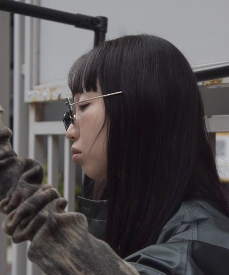 NL "Half sleeve shirt" Silk × nylon satin.