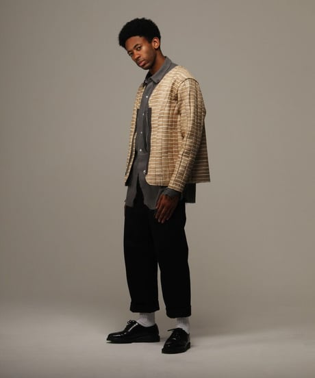 WILDFRÄULEIN "Silk × Jersey bonding blouson"