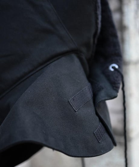 WILDFRÄULEIN "Hoodie snood" Black molskin.