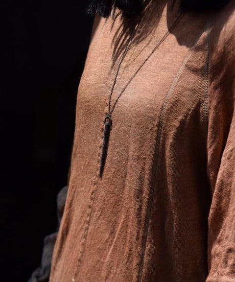 JFR × WILDFRÄULEIN "Solid high neck cutsew" Yohryu black & grey , Linen jersey.