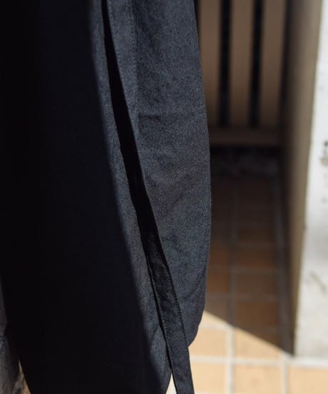 WILDFRÄULEIN "Longers haori gilet" Black gaberdine.