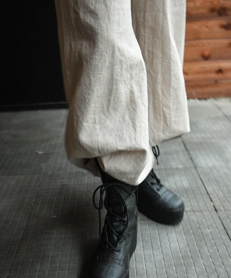 WILDFRÄULEIN "High waist baloon pants" Chintz washer linen.