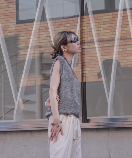 WILDFRÄULEIN "Slab linen easy slacks"