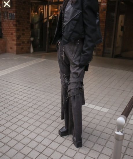 Hankes "Bontage flare pants"