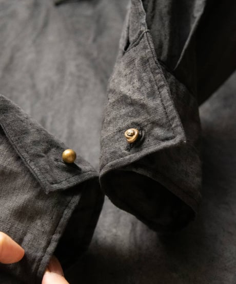 JFR "Pull over shirt" Rust dye & Japanese ink dye