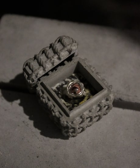 ferric "Bone cast ring" Cantera opal.