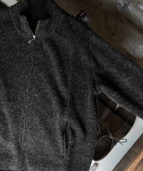 WILDFRÄULEIN "Alphaka drivers knit" Dark grey color.