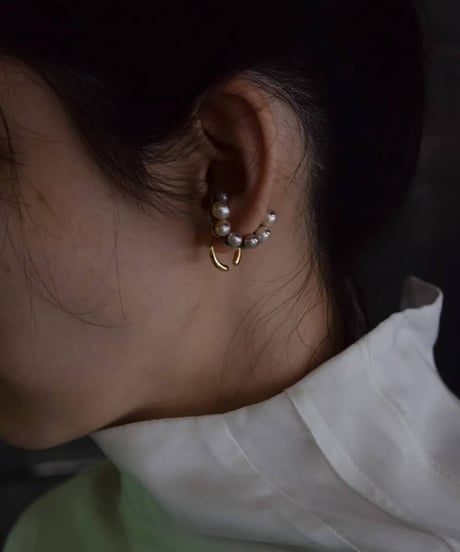 Ferric "Pearl ear cuffs"