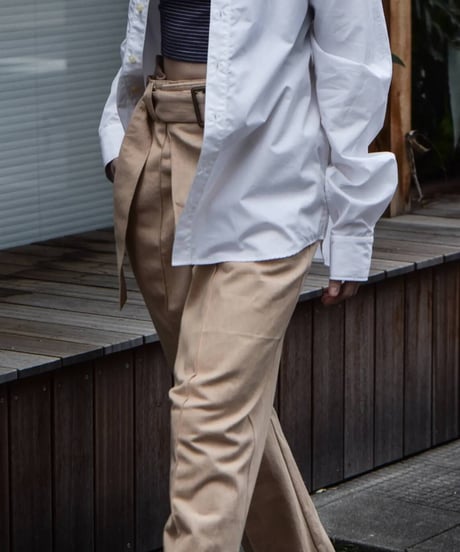 Hankes "Lap pants" Orangebeige denim ver.
