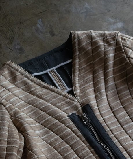 WILDFRÄULEIN "Silk × Jersey bonding blouson"