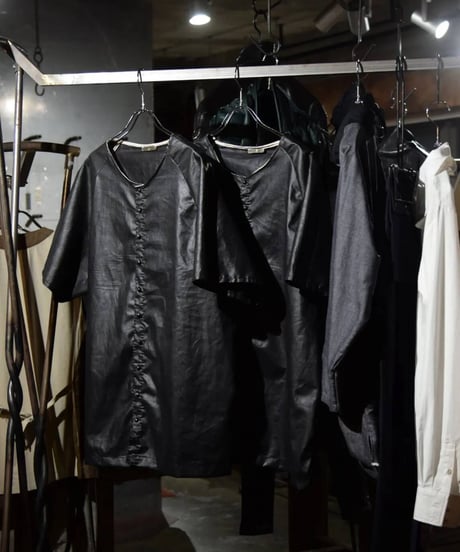 JFR "Chintz black linen shirt"