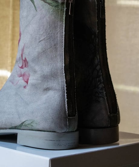 Hankes × Soiihm "Antique canvas boots"