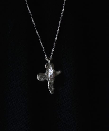 ferric "Pearl × silver999 necklaae"