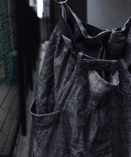WILDFRÄULEIN "Blackchambray linen sarouel wide pants"