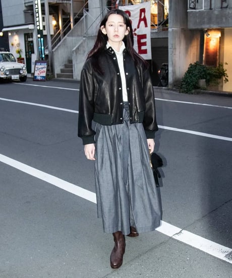 WILDFRÄULEIN"The prayers long skirt" Denim & Beige.