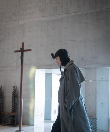 WILDFRÄULEIN "Trench coat" Offgreen silk.