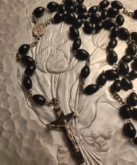 Subtle "Jesus chris" Black and sterling.
