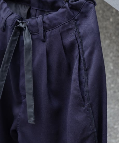 WILDFRÄULEIN "Purple lines jogger pants" Japanese indigo wool.