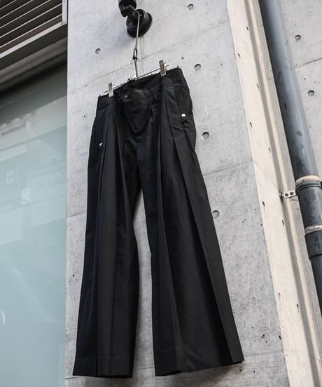 WILDFRÄULEIN "Dohgi 3tuck wide pants" Albatross.
