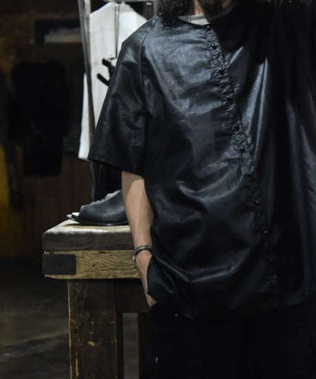 JFR "Chintz black linen shirt"
