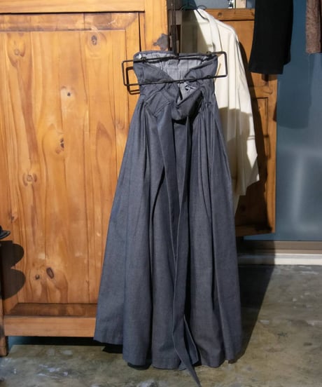 WILDFRÄULEIN"The prayers long skirt" Denim & Beige.