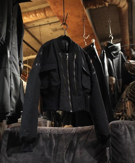 WILDFRÄULEIN "Goat bomber jacket type-c" Black C/N.