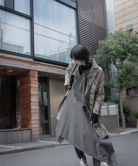 WILDFRÄULEIN "Amo japonism denim dress coat"