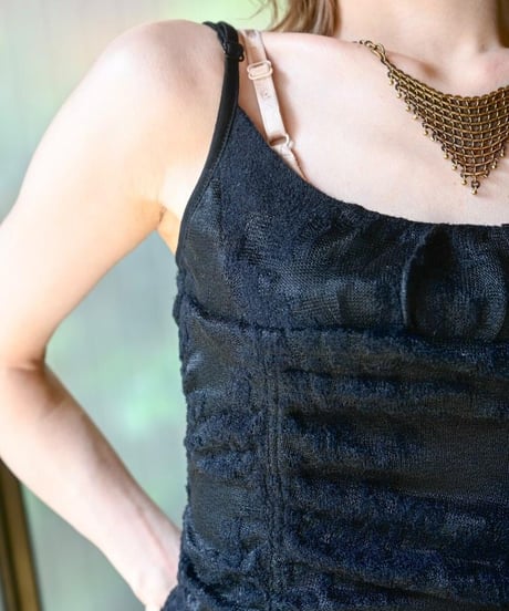 WILDFRÄULEIN "Camisole type - Ⅰ" Black × White and black.