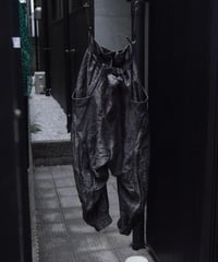 WILDFRÄULEIN "Blackchambray linen sarouel wide pants"