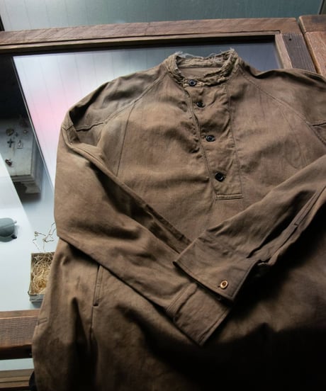 JFR "Pull over shirt" Rust dye & Japanese ink dye
