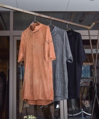 JFR × WILDFRÄULEIN "Solid high neck cutsew" Yohryu black & grey , Linen jersey.