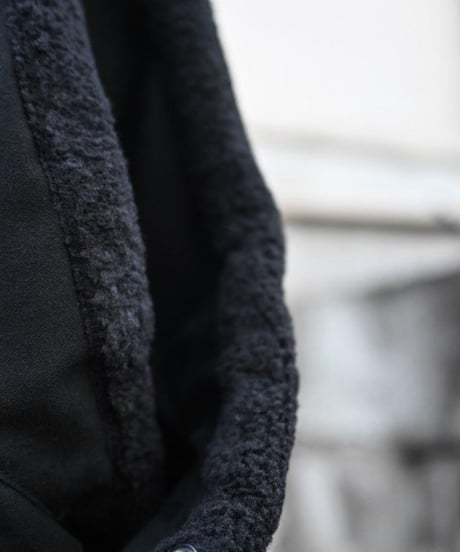 WILDFRÄULEIN "Hoodie snood" Black molskin.