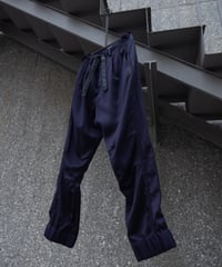 WILDFRÄULEIN "Purple lines jogger pants" Japanese indigo wool.