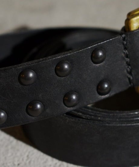 ferric "W ring leather belt" hand stitched ☓.
