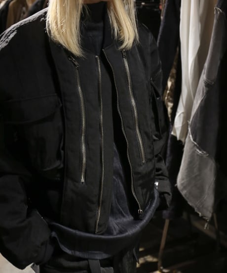 WILDFRÄULEIN "Goat bomber jacket type-c" Hard Nylon.
