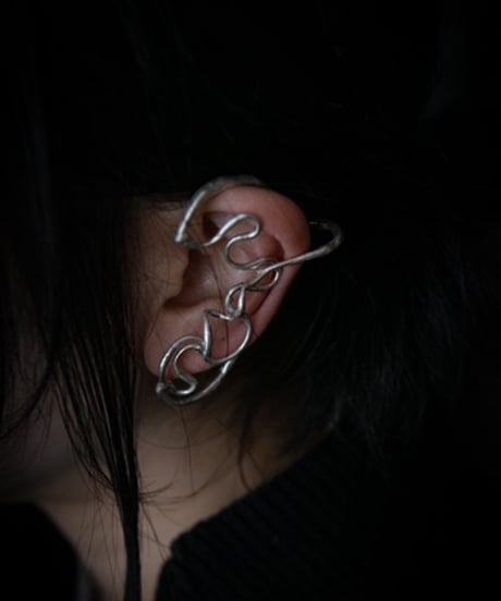 ferric "Silver wire earcuffs"