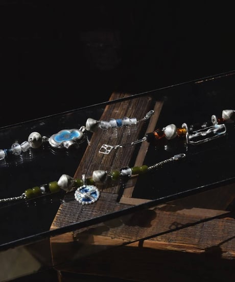 Ferric × WILDFRÄULEIN JFW collectionpiece "Beads × Enamel silver bracelet"