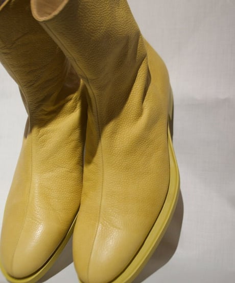 WILDFRÄULEIN×SOIIHM"Back zip boots"Yellow ver.