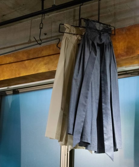 WILDFRÄULEIN"The prayers long skirt" Denim & Beige.