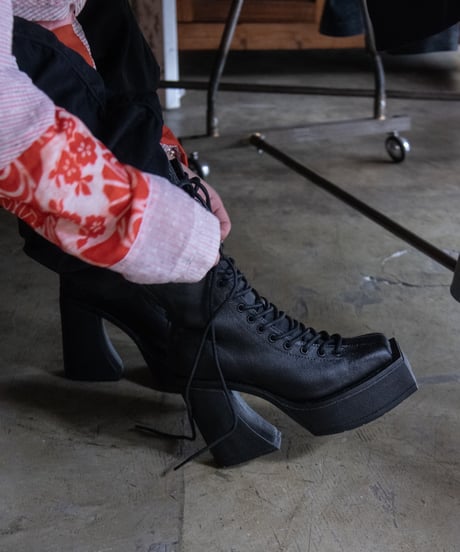 k.j dan × JFR "High heel lace up booty"