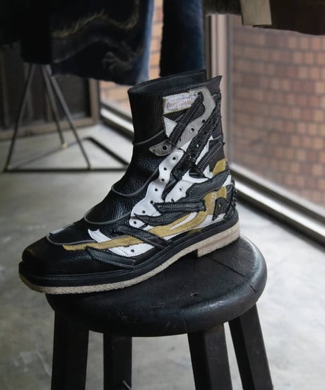 Rolling swipe high White / Black / Brown