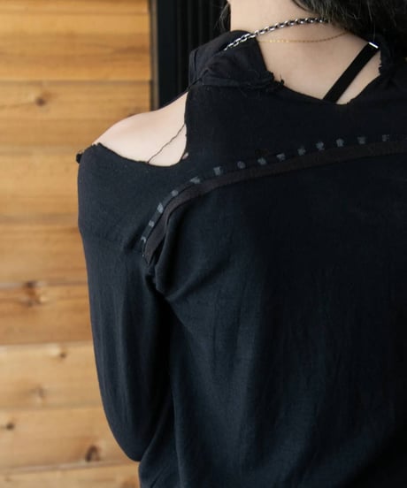 JFR "Tite volume cutsew" Black silk.