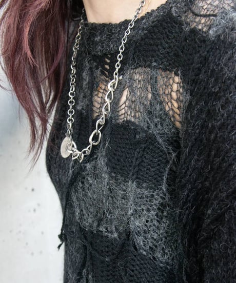 WILDFRÄULEIN "Hand knit ritz sweater" Black color.