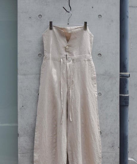 WILDFRÄULEIN "High waist baloon pants" Chintz washer linen.