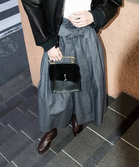 WILDFRÄULEIN"The prayers long skirt" Denim & Beige.