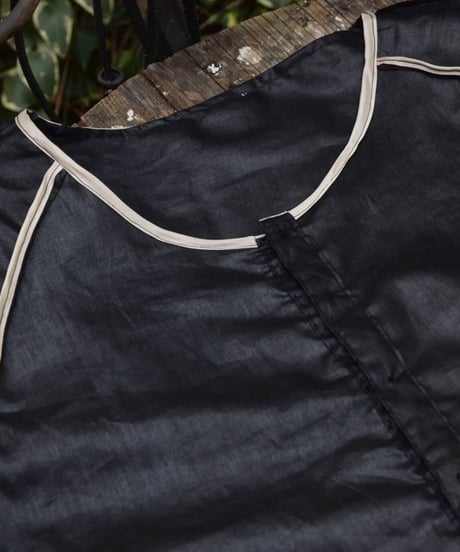 JFR "Chintz black linen shirt"