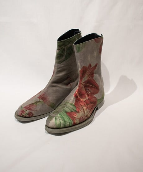 Hankes × Soiihm "Antique canvas boots"